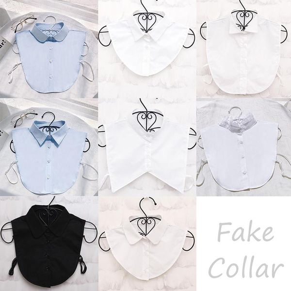 

scarves women cotton lace fake collar blouse vintage detachable shirt false lapel clothes accessories, Blue;gray