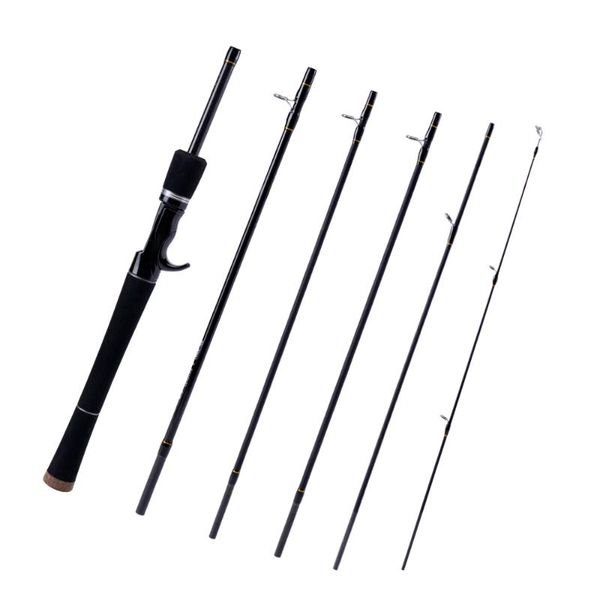 

boat fishing rods portable spinning casting rod ml action 1.8/2.1/2.4m super short carbon gear travel pole
