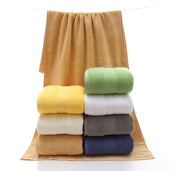 

towel cotton solid thicken bath 6 colors available beach shower big gift present