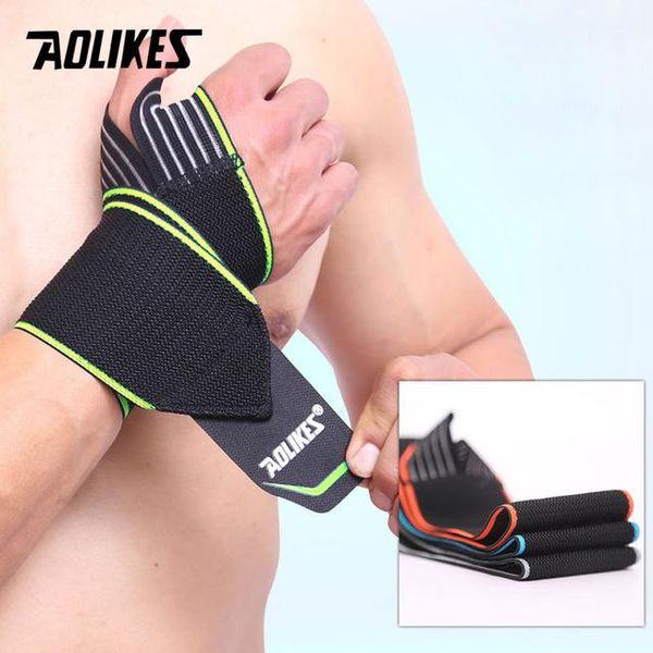 

wrist support aolikes 1pcs sports band strap wraps hand sprain bandage fitness training safety bands, Black;red