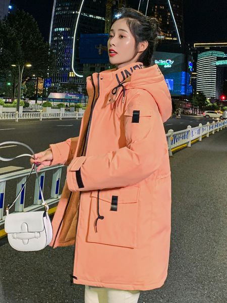 

2021 new you've worn jackets by medium and long women korean of the women's winter cotton jacket piya, Black