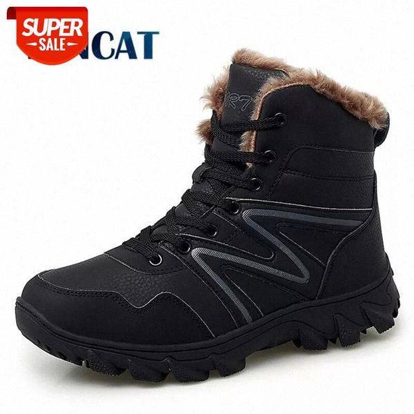 

winter men's boots warm plush couple snow boots special force men's military waterproof desert outdoor hiking #qm9x