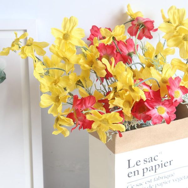 

decorative flowers & wreaths 10 heads silk persian chrysanthemum artificial for wedding party decoration fake flower daisy home garden offic