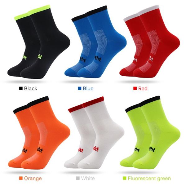 

sports socks 1 pair athletic toe elastic breathable comfortable running outdoor high tube for men women, Black