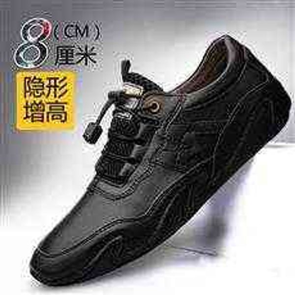 

tangzuo lg8200 inner raised 8cm ocs men's shoes, batch 38-44, Black