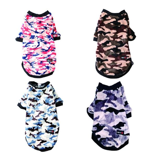 

dog apparel 2021 hoodie pet fashion camouflage clothes winter warm sweater puppy coat pug pomeranian dropship