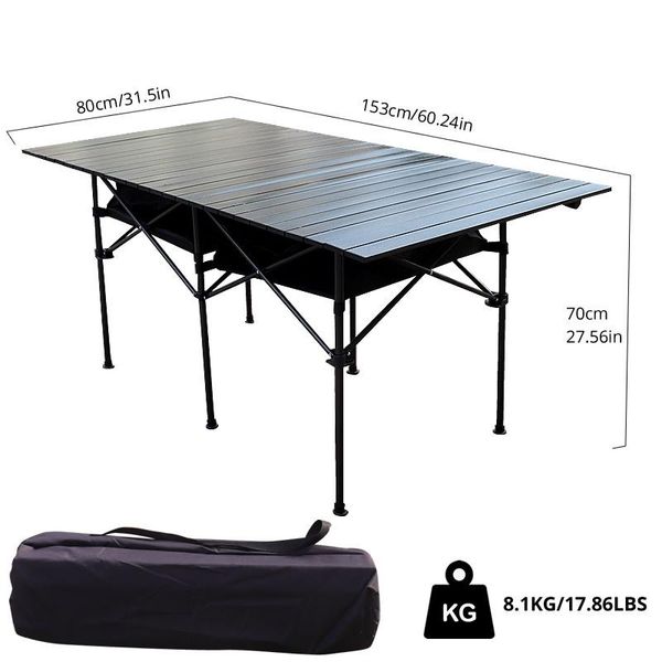 

camp furniture table for camping 153x80x70cm
