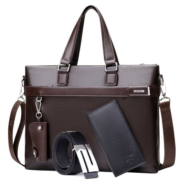 

men's belt bag, document bag, business bag and suitcase
