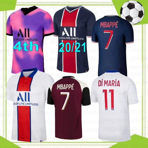

mbappe icardi fourth soccer jersey 20 21 thai maillots de football shirts 2020 2021 kean verratti men + kids kit uniforms maillot custom, Black;yellow