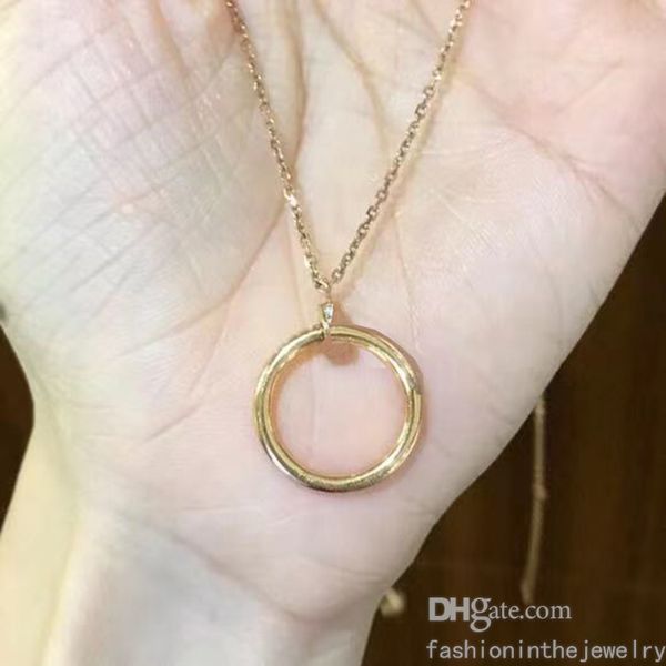 

fashion necklace designer jewelry luxury diamond nail pendant necklaces for women gold platinum rose chain gift jewellery teen girls trendy, Silver