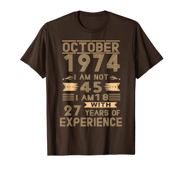

October 1974 I Am Not 45 I Am 18 With 27 Years Of Experience, Mainly pictures