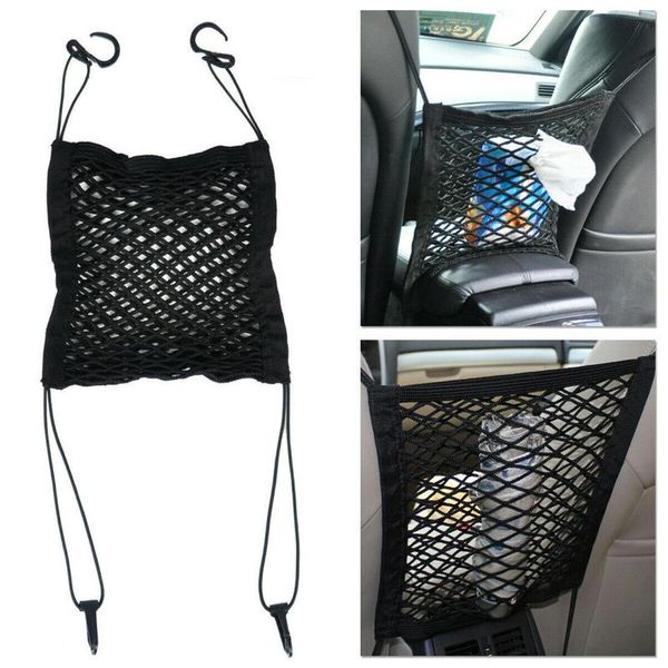 

car organizer mesh seat rear net back bag pet cargo cloth universal multifunction storage debris bags