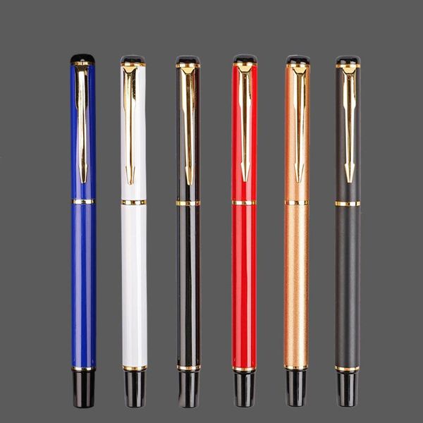 

gel pens metal ball pen signature business frosted black needle tube office learning