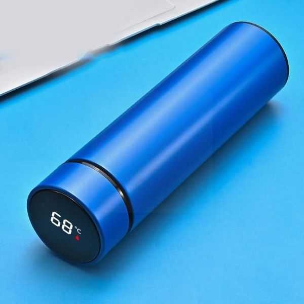 

water bottles 1pc 500ml bottle digital led temperature display insulation thermal steel coffee cups mugs intelligent i1h9