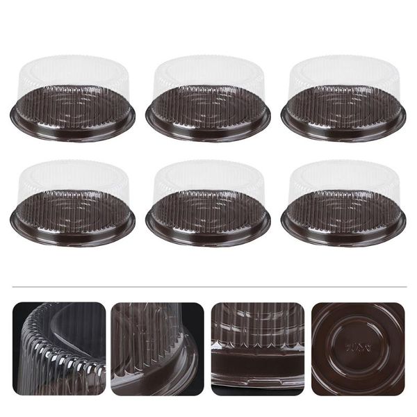 

gift wrap 30pcs plastic bakery cake boxes cheese cupcake mousse packing (coffee)