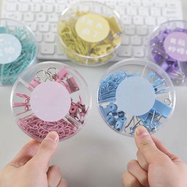 

filing supplies 1pack colorful metal paper binder clips folder office stationery binding drop ship