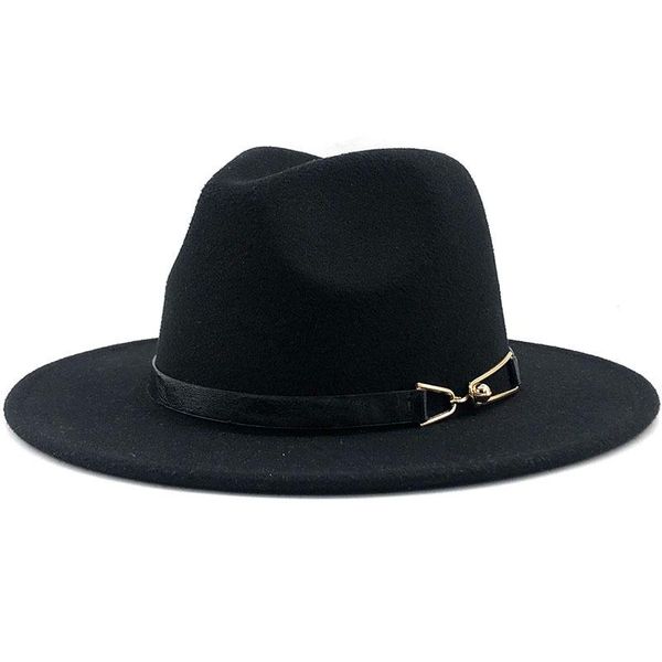 

wide brim hats men women caps jazz hat autumn and winter british retro women's fashion immitation woolen panama fedora, Blue;gray