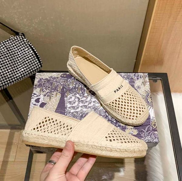 

2021 woman casual shoe designers white canvas flower plimsolls fisherman shoes oblique patchwork knitting flowers women granville espadrille, Black