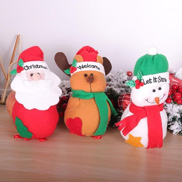 

christmas decorations 2021 candy apple bags purse santa snowman elk kids gift bag small fresh cute drawstring container xmas decor