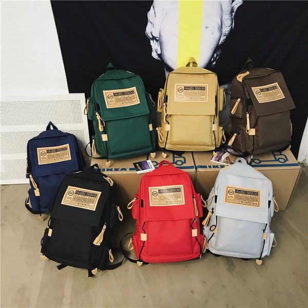 

2022 new luxurys bag campus backpack female fashion schoolbags korean schoolbag bags computer backpacks oxford cloth bag color 7