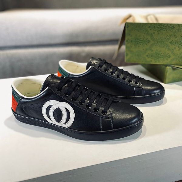 

2021 color brand shoes original fashion logo sneakers mens leather flats runner trainers sport casual 38-45 ee, Red;white