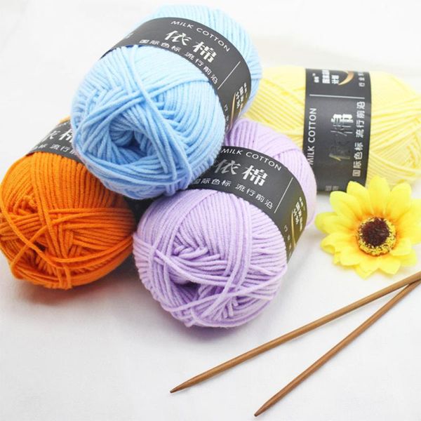 

7 pcs four-cant color cotton yarn soft yarn for sewing hand knitting sweater scarf accessories for home shop, Black