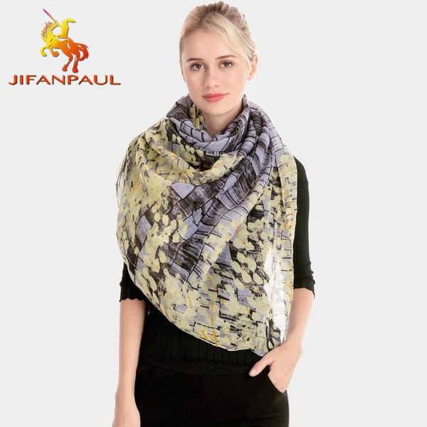 

scarves jifanpaul 2021 style ladies cotton and linen scarf printed balinese warm fashion shawl for women, Blue;gray