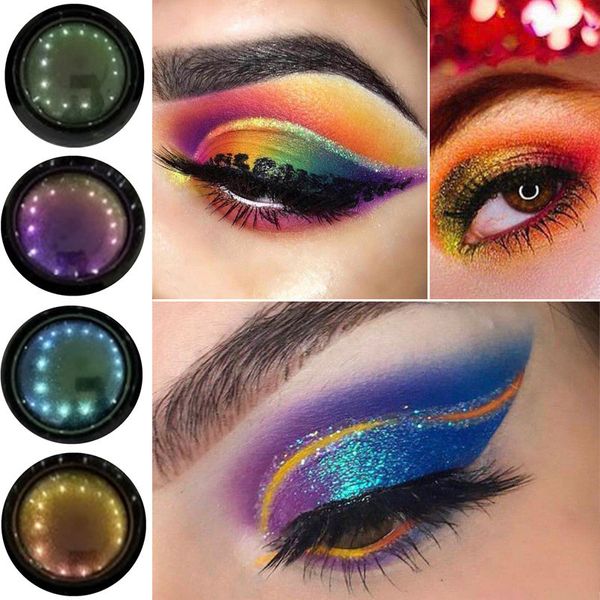 Großhandel Kosmetik, optisches Chamäleon, Lichtwechsel, Monochrom, Diamantglanz, glänzender Hochglanz-Lidschatten, Glitzer-Make-up