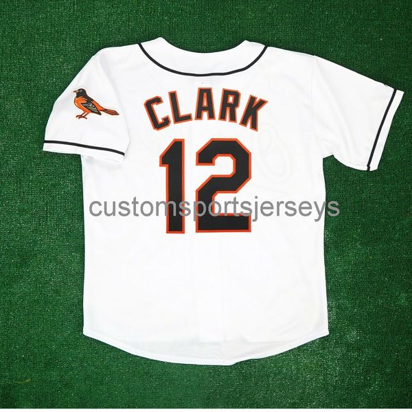 

men women youth embroidery will clark 1999 home white jersey w/ team patch all sizes, Black