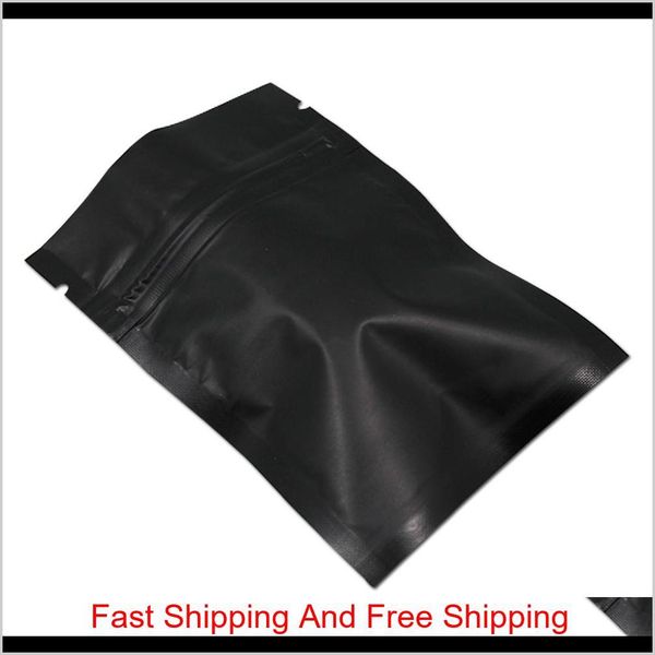

multi-size matte resealable mylar foil aluminum zipper packaging bags closure aluminum foil food storage pouch foil jlliqq loveshop01