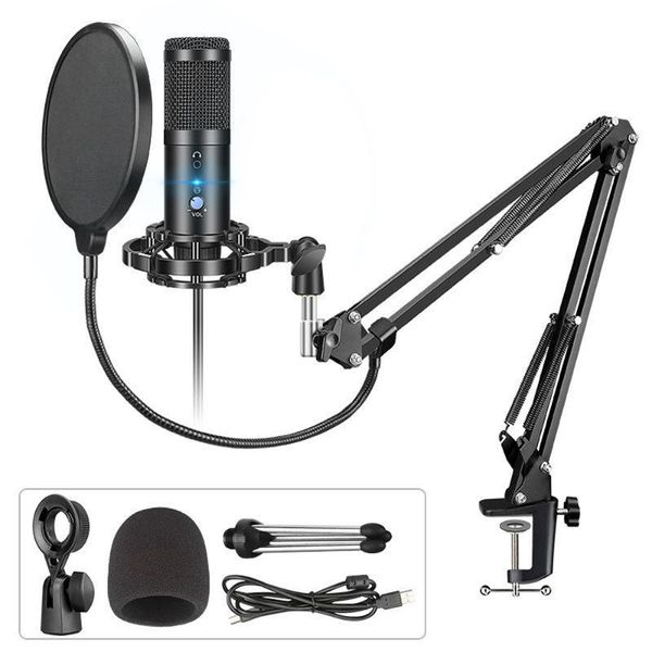 

microphones profession usb microphone pc condenser for computer gaming karaoke recording studio mic youtube twitch streaming
