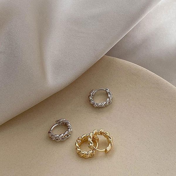

hoop & huggie silver color earrings for women/men small hollow statement circle earring brincos fashion jewelry girl, Golden;silver