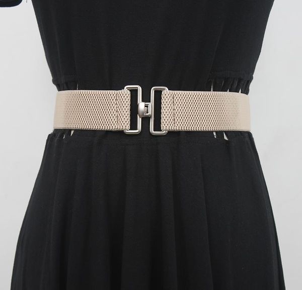 

belts ladies elastic adjustable belt simple joker jeans lazy skirt girdle decorative, Black;brown