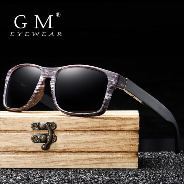 

sun gafas sunglasses reflective oculos gm glasses pmnej wooden coating eyewear colorful men mirror sports de outdoors sol polarized aewfd, White;black