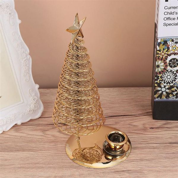 

candle holders christmas stand pine tree shaped holder candlestick decoration for living room ofice showcase bedroom (g