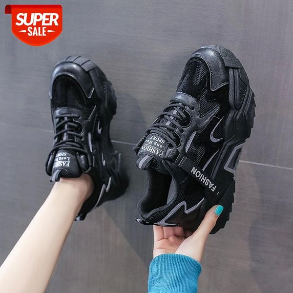 

Fashion Sneakers Women Platform Chunky Casual Shoes Luxury Designers Woman Tenis Female Walking Black Green Trainers 2020 Autumn #4K7s