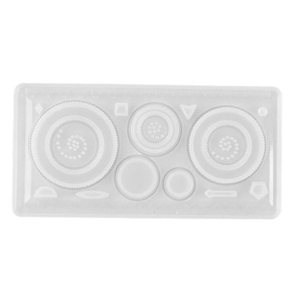 

1pc ruler silicone mold diy epoxy resin mold drawing ruler casting mould, Black