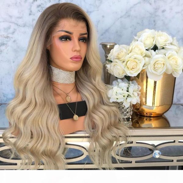 

pre plucked ombre dark brown #60 13x6 lace front human hair wigs for black women peruvian body wave glueless full lace wigs, Black;brown