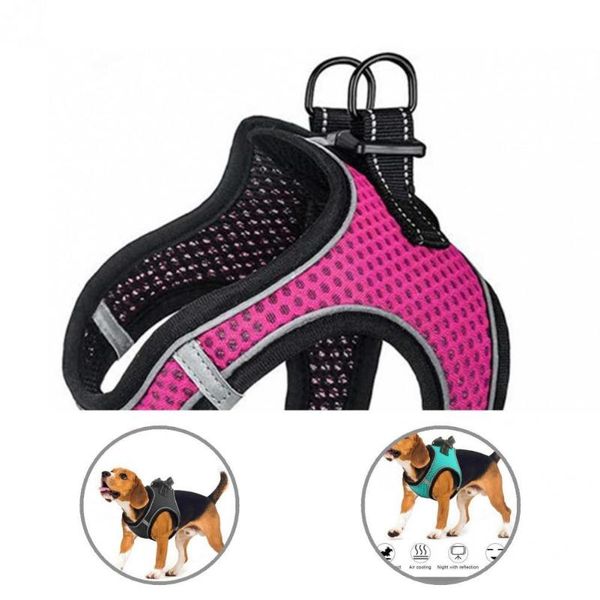 

dog collars & leashes puppy harness good air permeability pet vest skin friendly pressure reduction convenient dogs training
