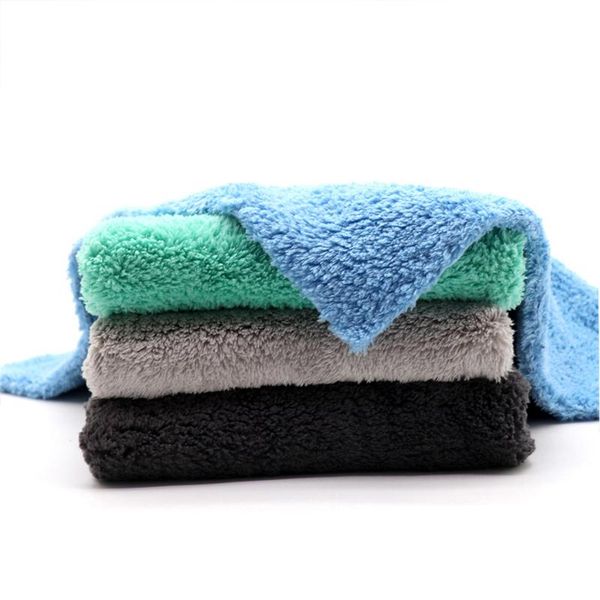 

car sponge 2021 microfiber detailing towel edgeless 500gsm 40*40cm(16*16inch) thick auto washing cloth strong water absorption