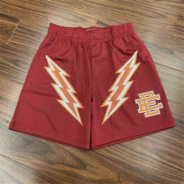 

brand men's summer shorts eric emanuel newyork city skyline mesh short gyms pant print sports pants ee women basic lightning beach work, White;black