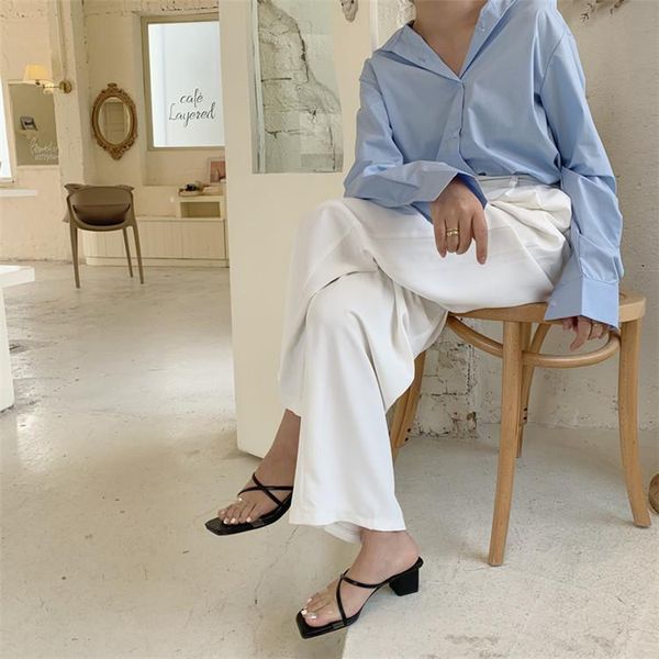 

slippers open toe sandals for women in summer 2021, Black