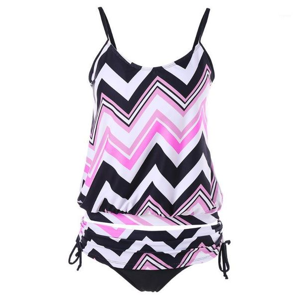 

women's swimwear spaghetti strap tankini set pink, White;black