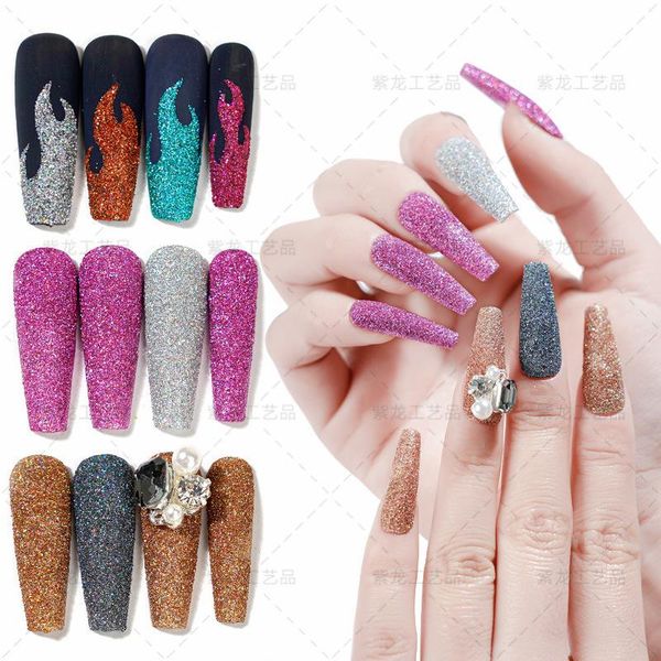 

nail art decorations accessories 12 color gold onion powder sequin set, Silver;gold