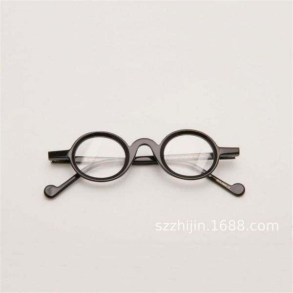 

80% off store online handmade plate spectacle frame small round optical light distribution lens myopia, White;black