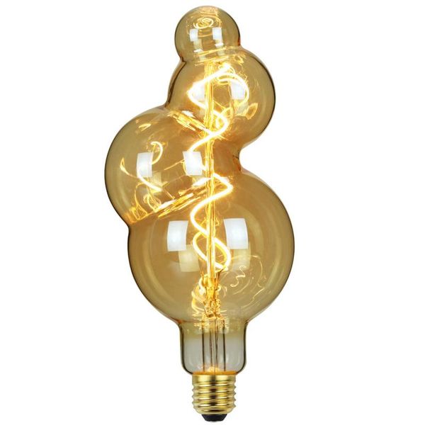 

led bulb edison bulb 220v 4w e27 led soft filament bubble lamp retro grape shape lamp home decoration 2300k warm white