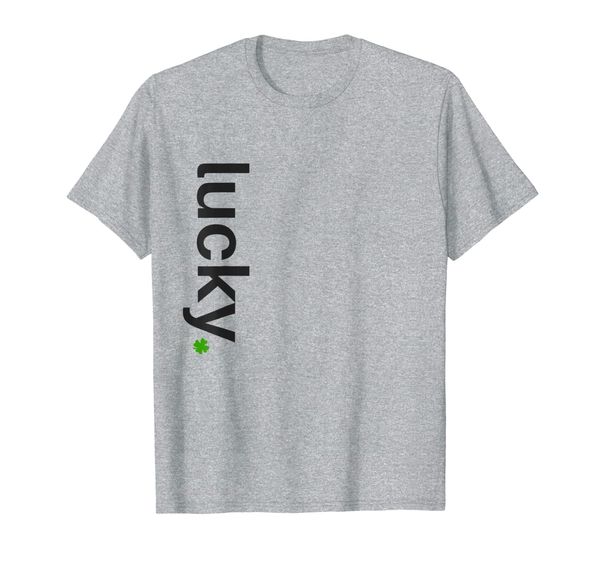 

lucky clover crew neck summer t-shirt, White;black