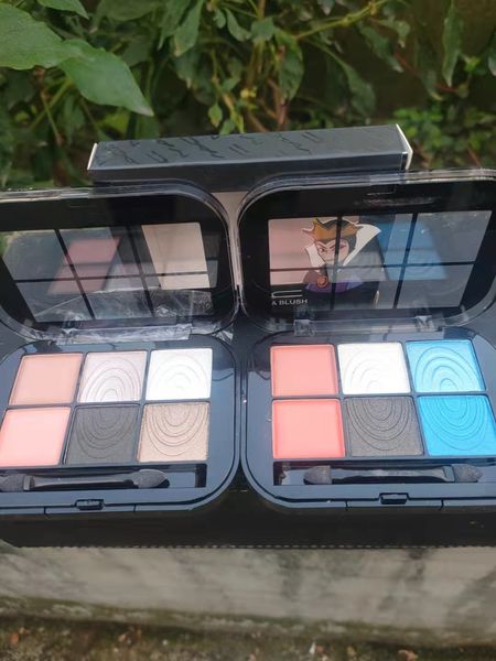 Moda Womens Classic Beauty Itens 6 Cor Sombra e Blush Palette Blusher com sombra de olho em um conjunto 2pic