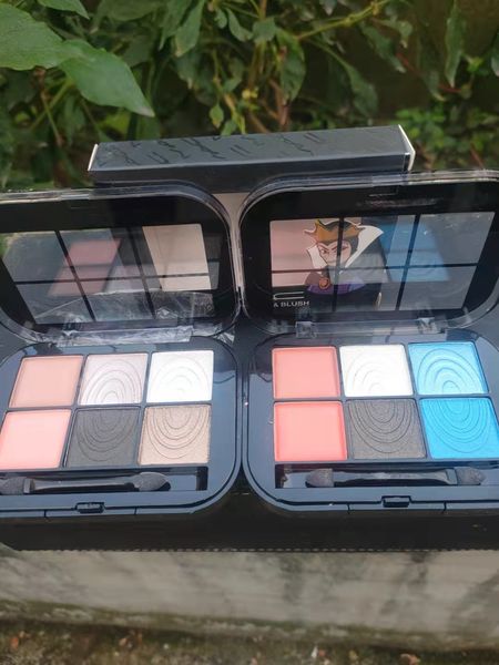 

fashion womens classic beauty items 6 color eyeshadow and blush palette blusher with eye shadow in one set 2pic