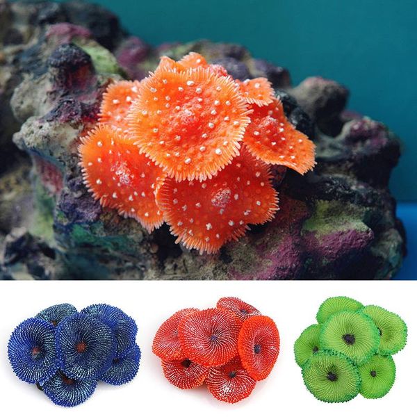 

plastic imitation coral sea plant landscaping ornaments colorful artificial coral fish tank decor supplies aquarium decoration